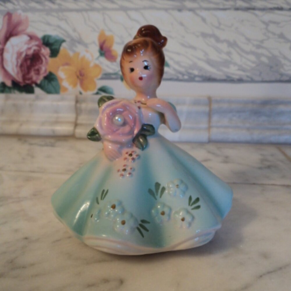 vintage Josef Original birthday figurine June with pearl